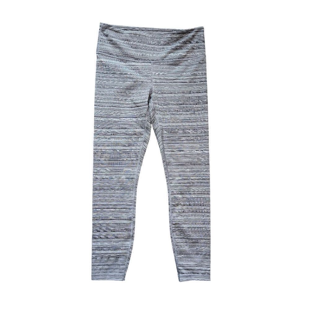 Athleta High Rise Jacquard Chaturanga Tight - Black/White